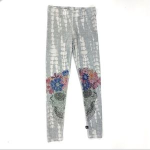 Terez Flower Crown Sugar Skull Print Leggings